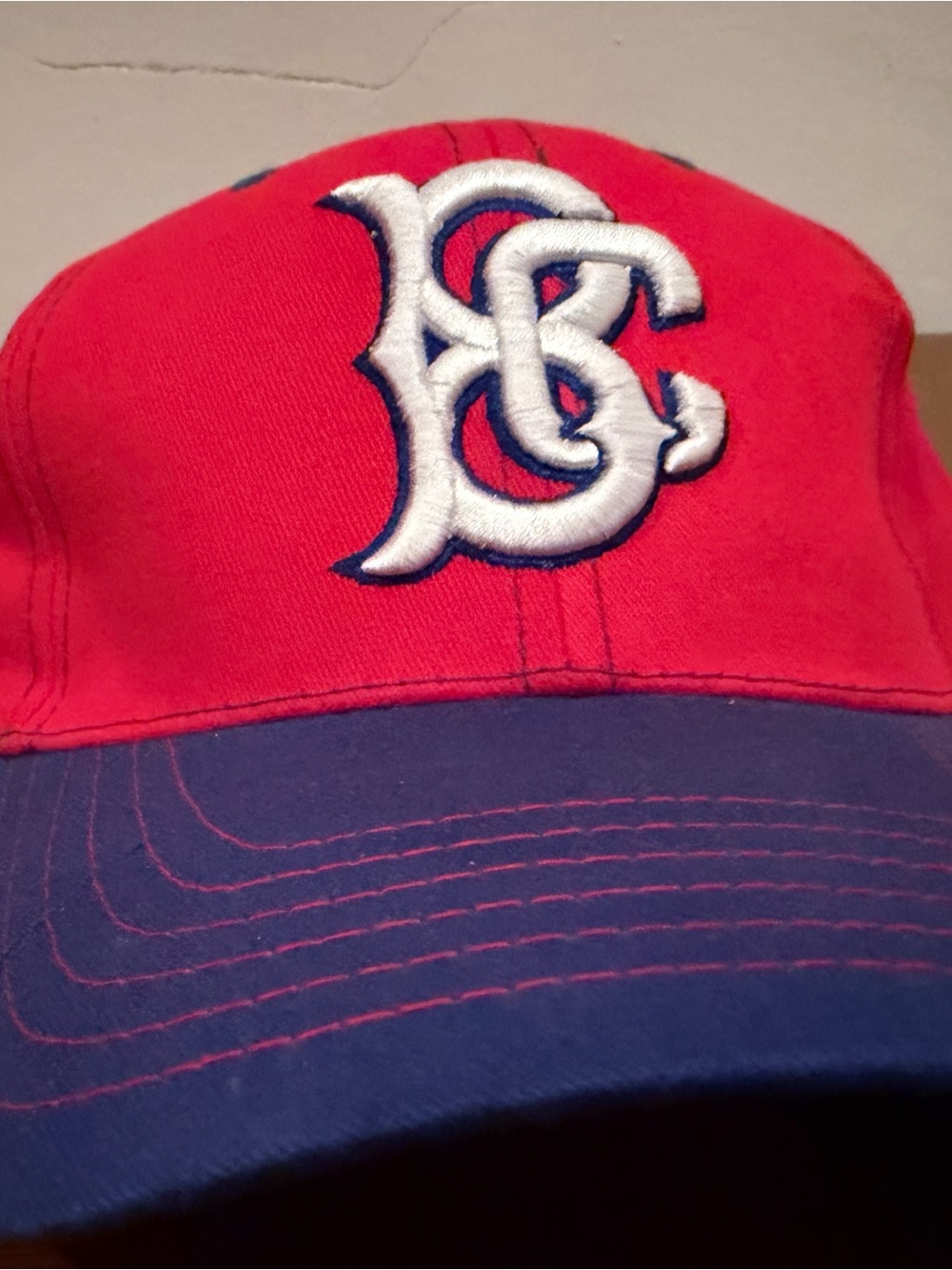 Red Blue Brooklyn Cyclones Embroidered Baseball Cap Unbranded NY Mets Minors